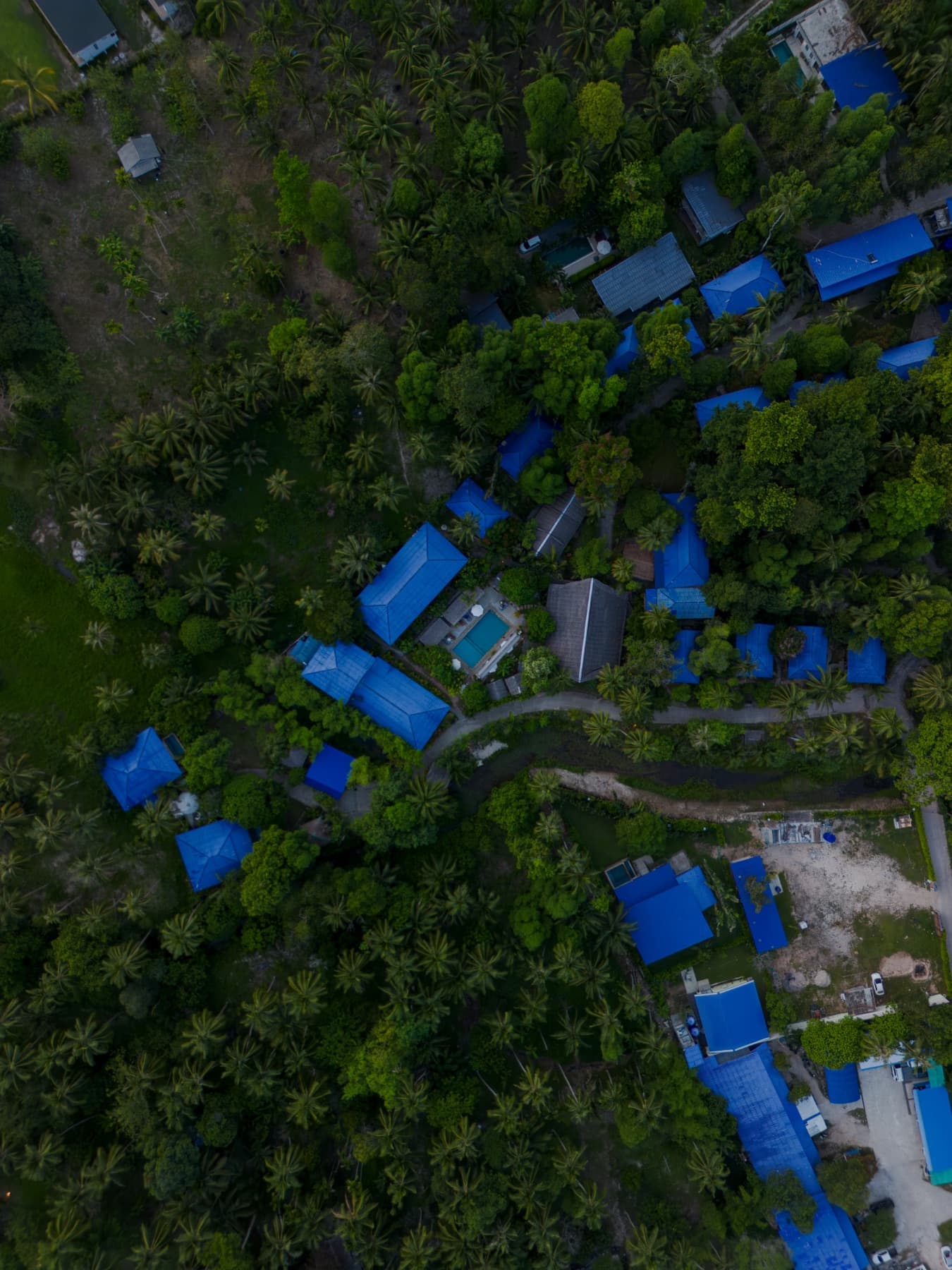 Bird's-eye view of the Wonderland resort