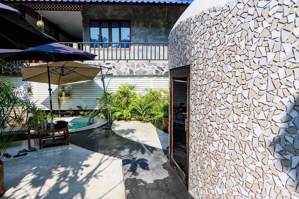 The Wonderland resort nestled in tropical forest